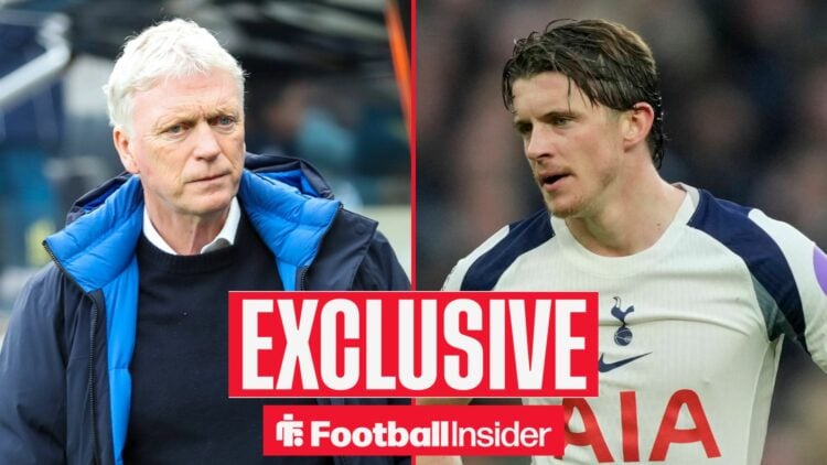 David Moyes on left Conor Gallagher on right