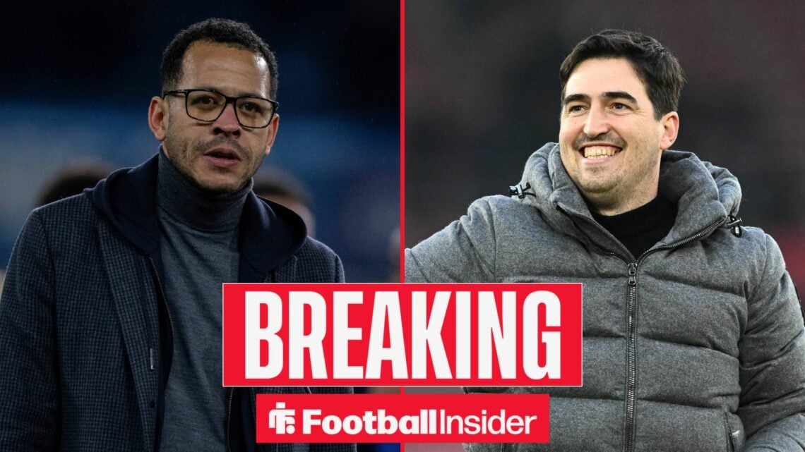 Liam Rosenior on left Andoni Iraola on right