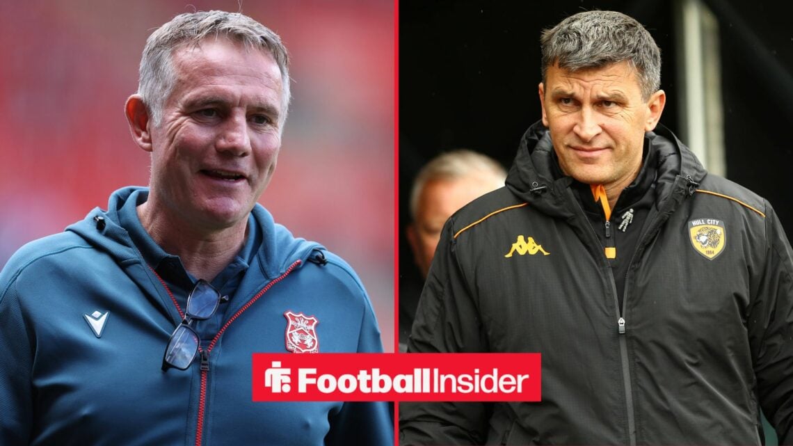 Phil Parkinson on left Sergej Jakirovic on right