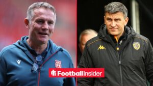 Phil Parkinson on left Sergej Jakirovic on right