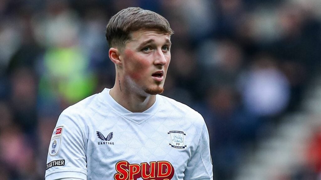 Alfie Devine in action for Preston North End