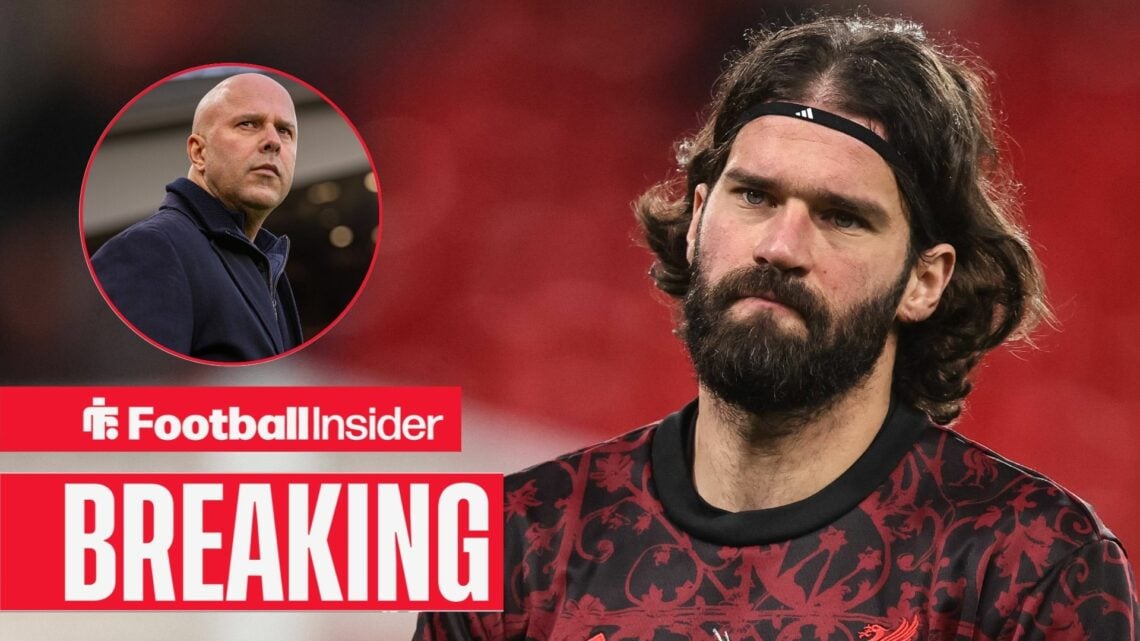 Liverpool goalkeeper Alisson Becker applauds the fans during the UEFA Champions League last 16 second leg match Liverpool vs Galatasaray at Anfield...