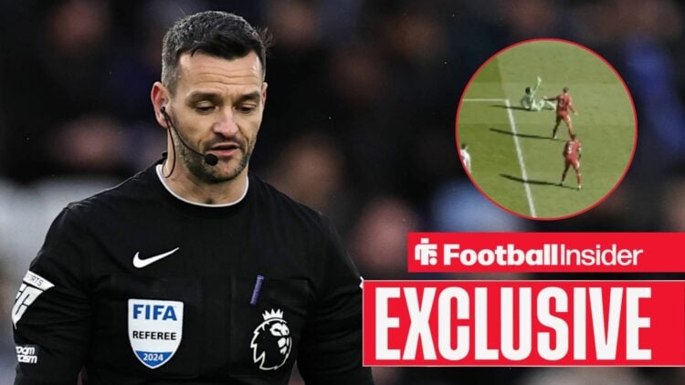 Match referee Andy Madley during the Premier League football match between Leicester City and Chelsea at the King Power Stadium in Leicester, Engla...