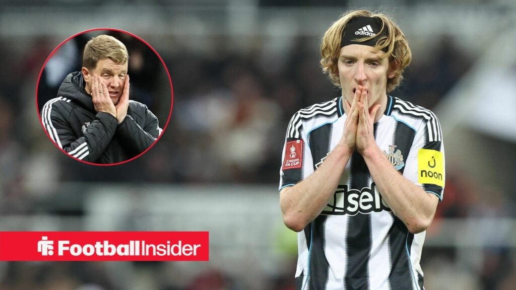 Anthony Gordon heading for Newcastle United exit doors after absence vs Bournemouth