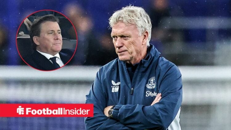 David Moyes with Dan Friedkin included in a circular inset