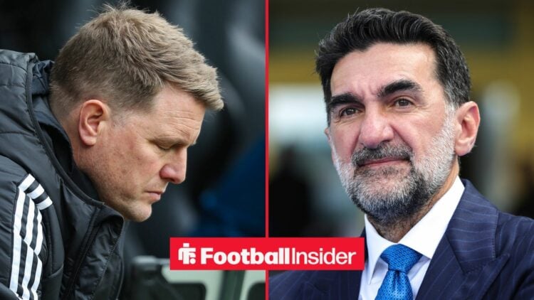 Eddie Howe alongside Yasir Al-Rumayyan