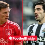 Elliot Anderson alongside Sandro Tonali