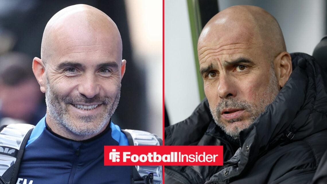 Enzo Maresca alongside Pep Guardiola