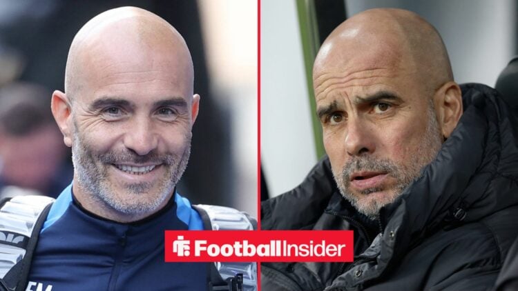 Enzo Maresca alongside Pep Guardiola