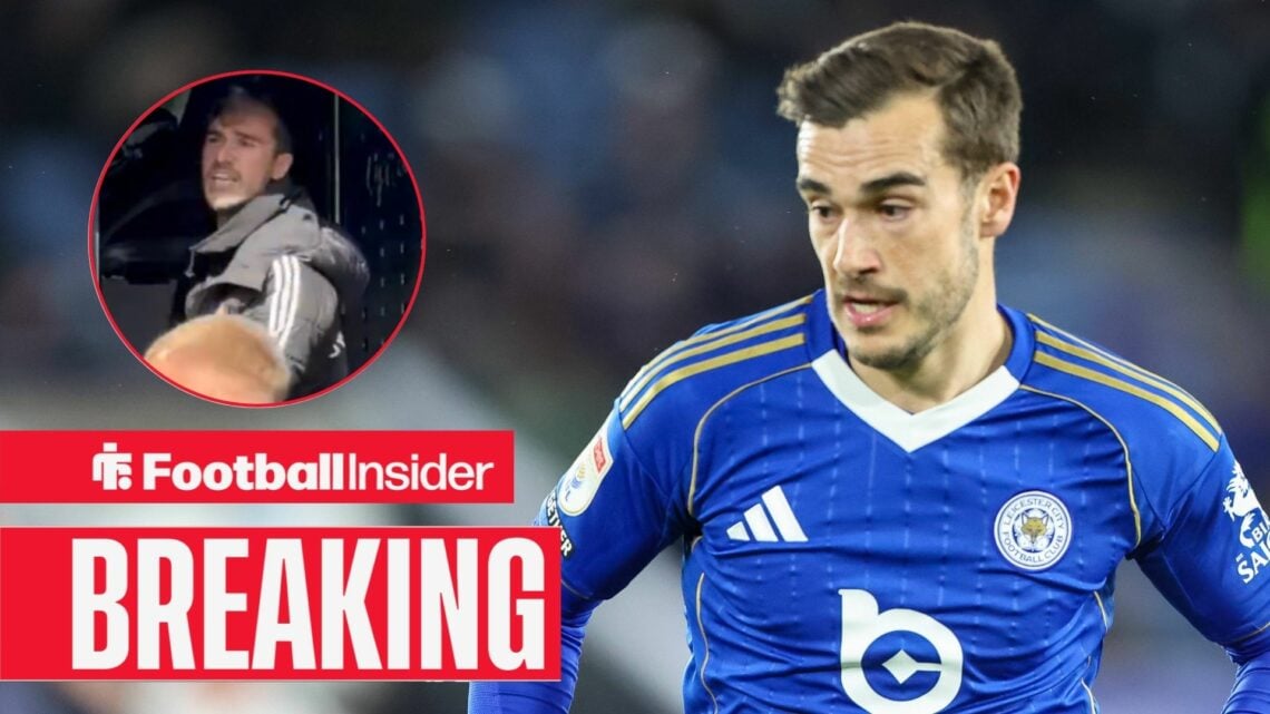 Harry Winks of Leicester City races forward during the Sky Bet Championship match between Leicester City and Bristol City at the King Power Stadium...