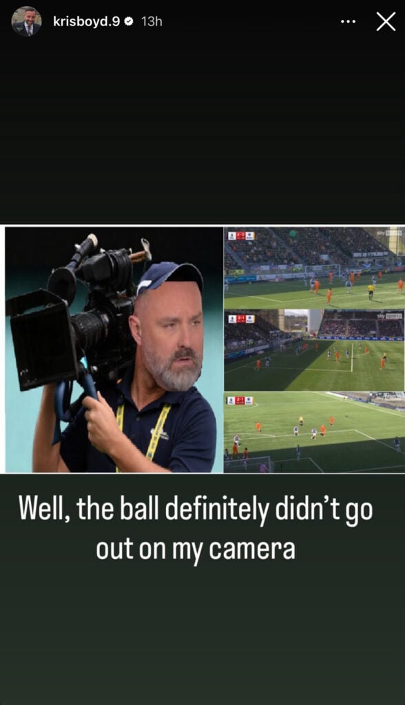 Kris Boyd Instagram story