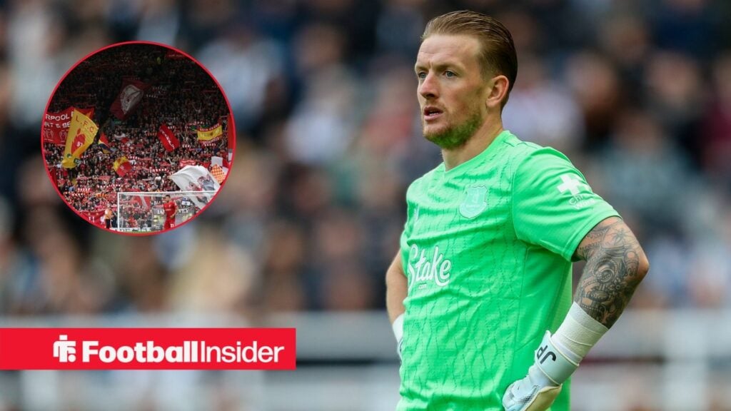 Liverpool fans explode as footage shared of Jordan Pickford incident vs West Ham, Everton star could be banned
