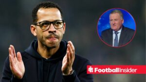 Liam Rosenior, manager of Chelsea, claps to fans after a 3-0 defeat in the Premier League match between Everton and Chelsea at Hill Dickinson Stadium in Liverpool, United Kingdom, on March 21, 2026 / Richard Keys speaking on beIN Sports