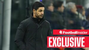 Mikel Arteta in coat