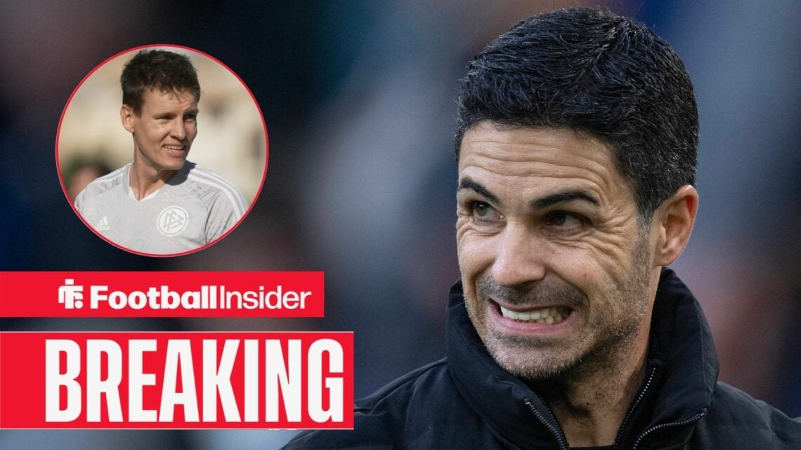 Arsenal manager Mikel Arteta during the Premier League match between Burnley and Arsenal at Turf Moor on November 1, 2025 / UEFA referee Daniel Sie...