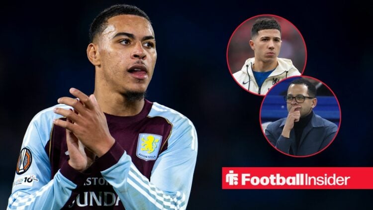 Morgan Rogers of Aston Villa FC applauds for the fans during the UEFA Europa League 2025/26 League Phase MD2 match between Feyenoord and Aston Vill...