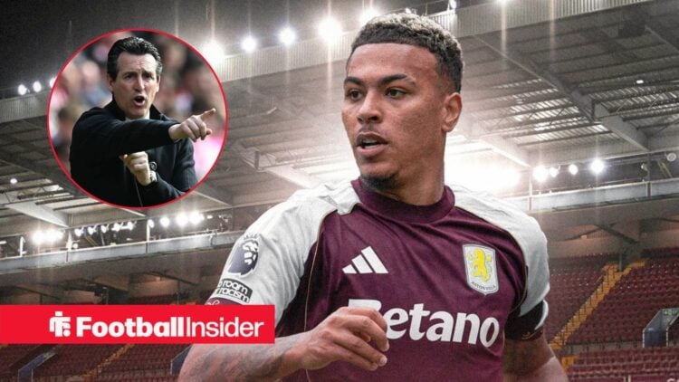 Morgan Rogers with Unai Emery included in a circular inset