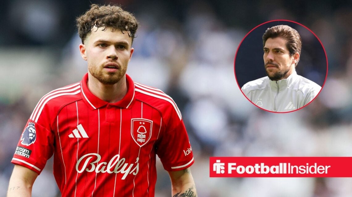 Nottingham Forest defender Neco Williams 3 during the Tottenham Hotspur v Nottingham Forest Premier League match at the Tottenham Hotspur Stadium, ...