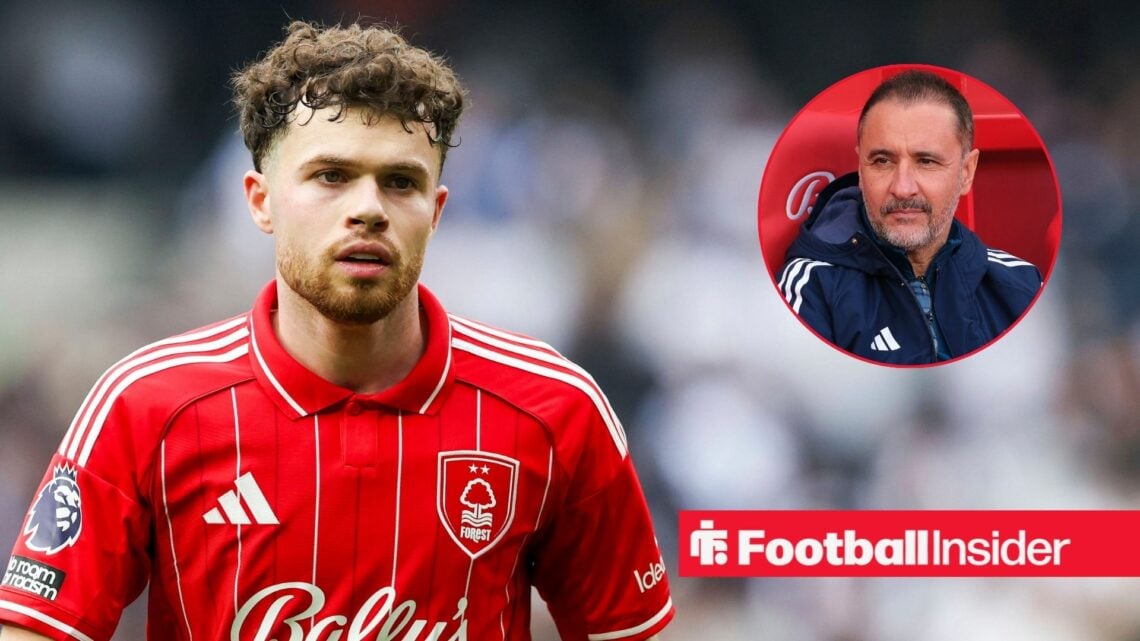 Nottingham Forest defender Neco Williams 3 during the Tottenham Hotspur v Nottingham Forest Premier League match at the Tottenham Hotspur Stadium, ...