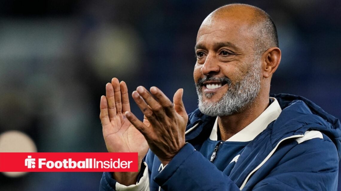 West Ham manager Nuno Espirito Santo applauding at the London Stadium