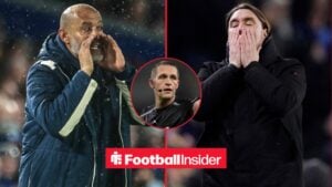 Nuno Espirito Santo manager of West Ham United during the Premier League match Leeds United vs West Ham United at Elland Road, Leeds, United Kingdom, 24th October 2025 / Daniel Farke manager of Leeds United reacts to a missed chance during the Leeds United vs Manchester City Premier League match at Elland Road, Leeds / Referee Craig Pawson during the Premier League match between Everton and Tottenham Hotspur at Hill Dickinson Stadium on October 26, 2025