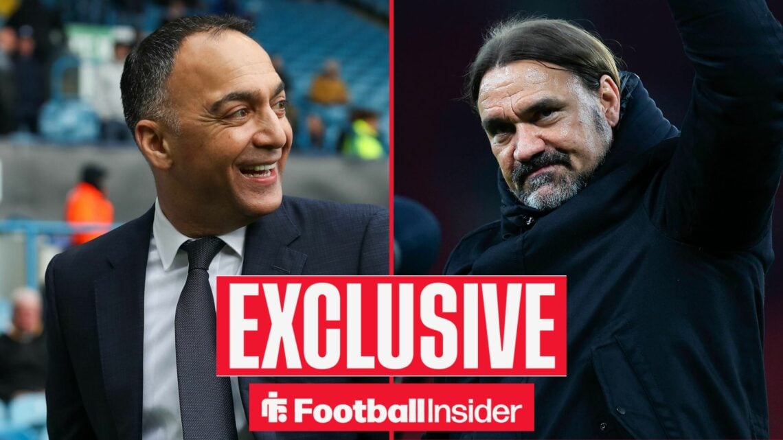 Leeds United chairman Paraag Marathe alongside Leeds manager Daniel Farke.