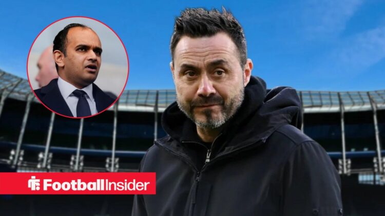 Roberto De Zerbi alongside Vinai Venkatesham