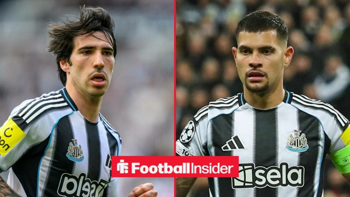 Sandro Tonali and Bruno Guimaraes in action for Newcastle United