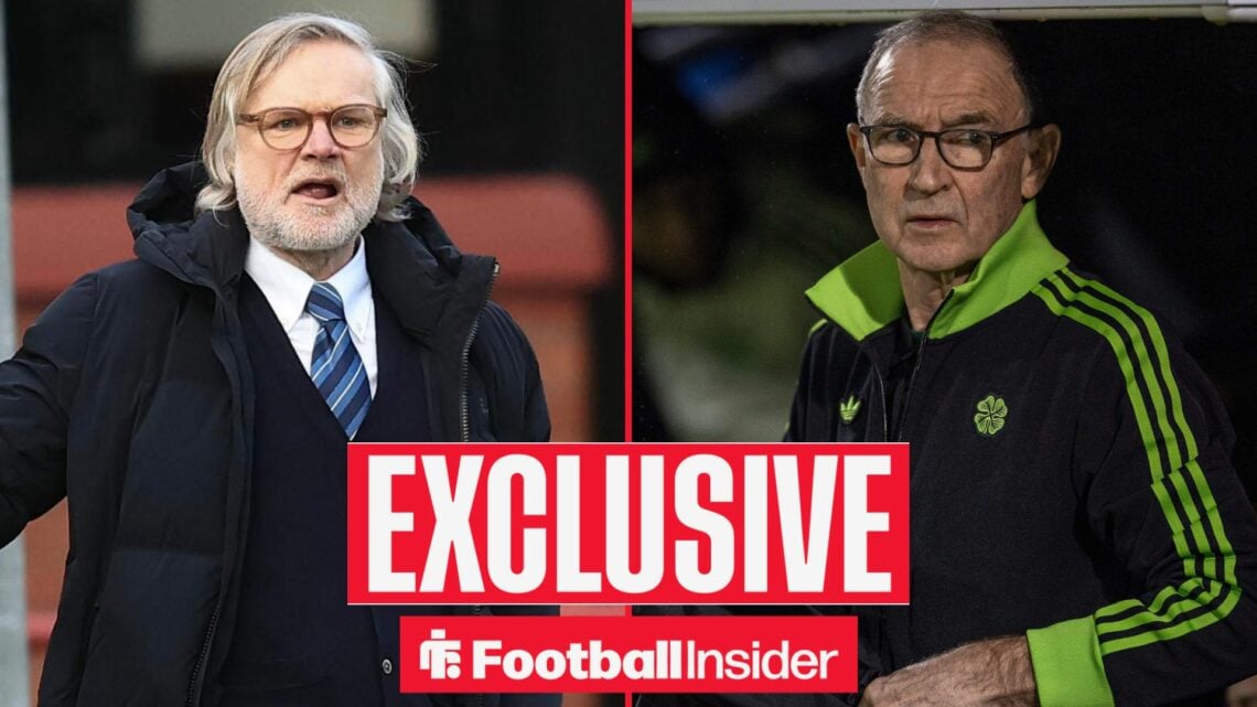 Dundee versus Hibernian, Dundee head coach Steven Pressley gives instructions to his team / St Mirren versus Celtic, Celtic interim manager Martin ...