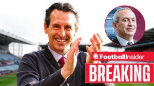 Unai Emery with Nassef Sawiris included in a circular inset