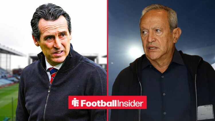 Unai Emery alongside Nassef Sawiris