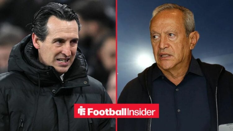 Unai Emery alongside Nassef Sawiris