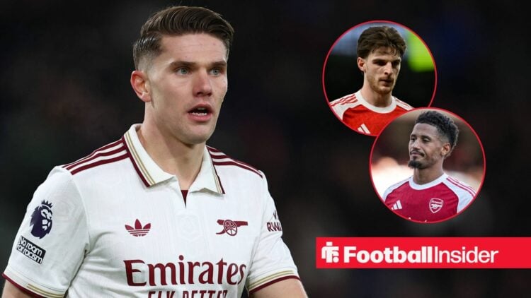 Viktor Gyokeres of Arsenal during the AFC Bournemouth vs Arsenal Premier League match at the Vitality Stadium, Bournemouth / Declan Rice Arsenal du...