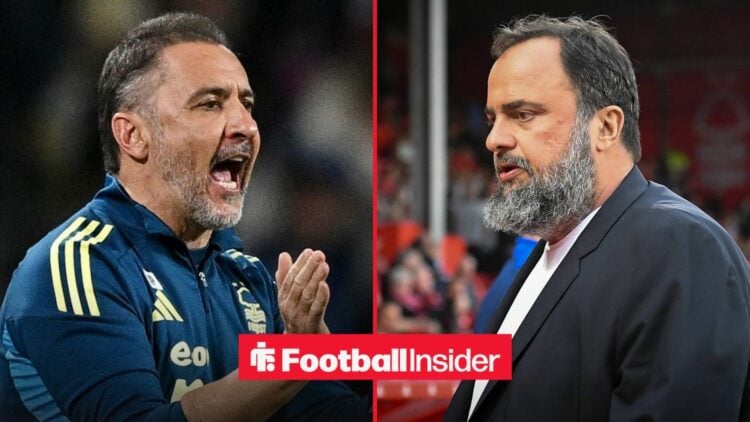 Vitor Pereira alongside Evangelos Marinakis