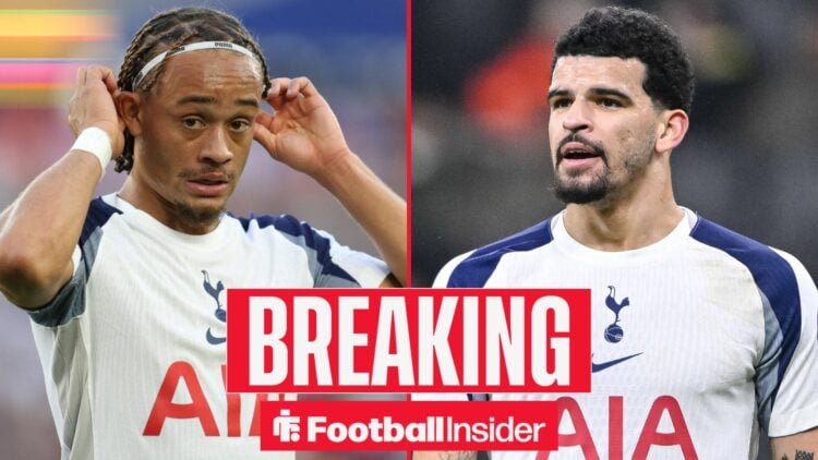 Leipzigs Xavi Simons Soccer 1 Bundesliga, Matchday 25 SC Freiburg RB Leipzig 0 0 8 March 2025 / Dominic Solanke Tottenham Hotspur Looks on during t...