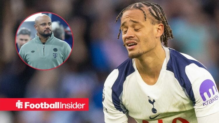 A dejected Xavi Simons of Tottenham Hotspur 7 at full time London Tottenham Hotspur Stadium / FC Bayern München - Atalanta Bergamo am 18.03.2026 in...