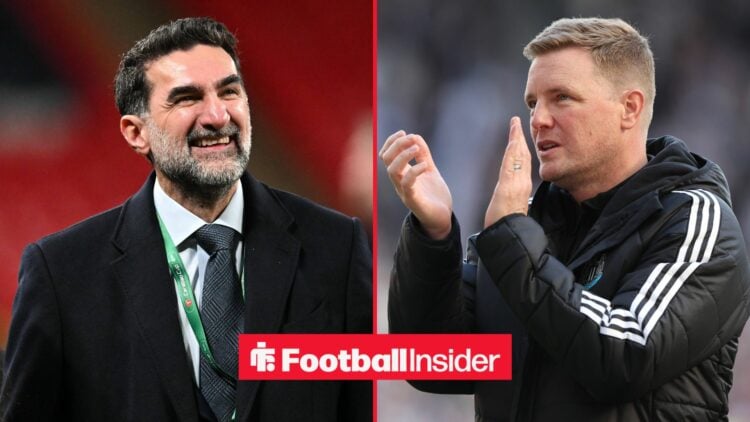 Yasir Al-Rumayyan alongside Eddie Howe