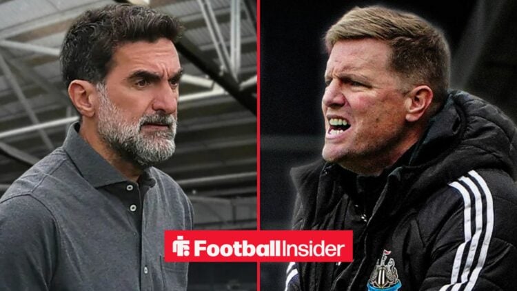 Yasir Al-Rumayyan alongside Eddie Howe