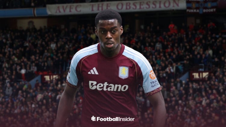 Noel Aseko in Aston Villa kit