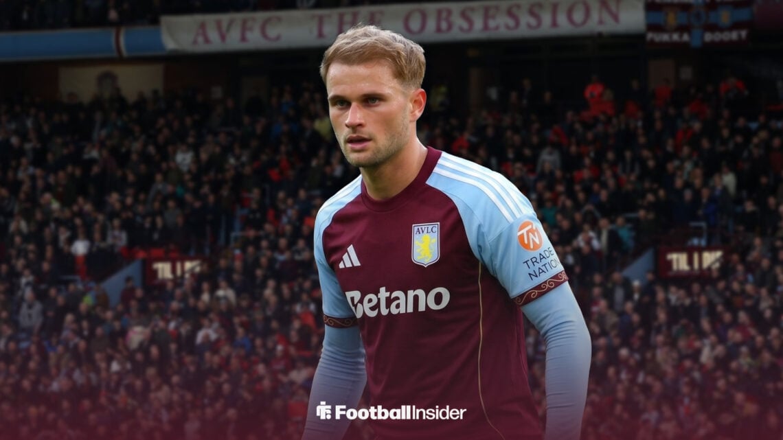 Southampton star Leo Scienza in an Aston Villa kit at Villa Park