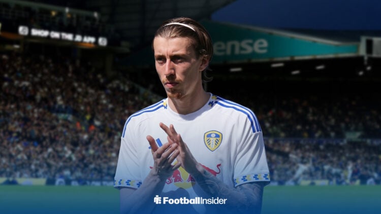 Ipswich Town winger Jack Clarke in a Leeds shirt