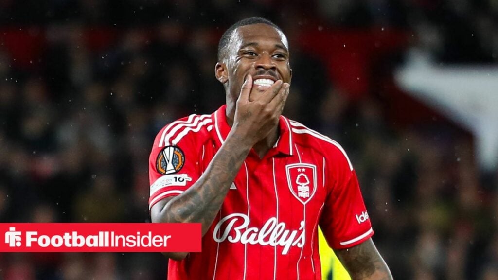 Callum Hudson-Odoi Of Nottingham Forest reacts during the Nottingham Forest v Fenerbahce