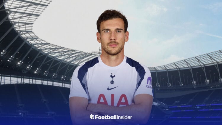 Leon Goretzka in Tottenham shirt