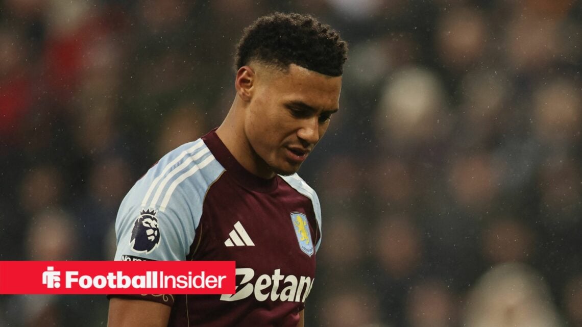 Aston Villa striker Ollie Watkins looks down