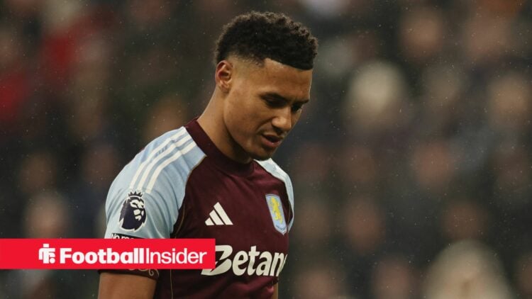 Aston Villa striker Ollie Watkins looks down