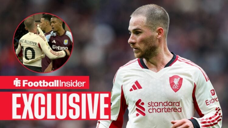 Liverpool midfielder Alexis Mac Allister 10 during the Manchester United v Liverpool Premier League match at Old Trafford, Manchester, England on 3...