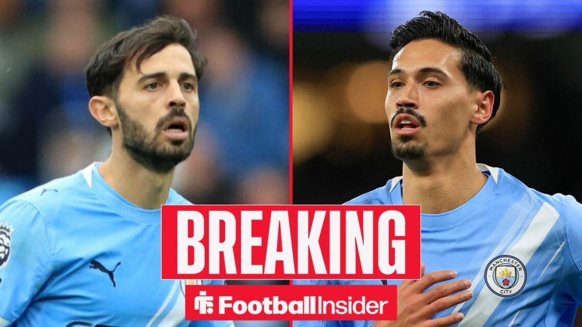 Bernardo Silva and Tijjani Reijnders in action for Man City