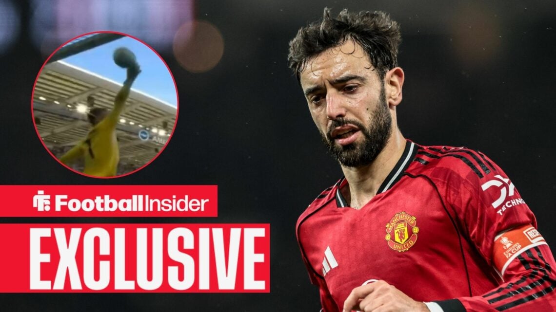 Bruno Fernandes of Manchester United during the Emirates FA Cup Third Round match Manchester United vs Brighton and Hove Albion at Old Trafford, Ma...