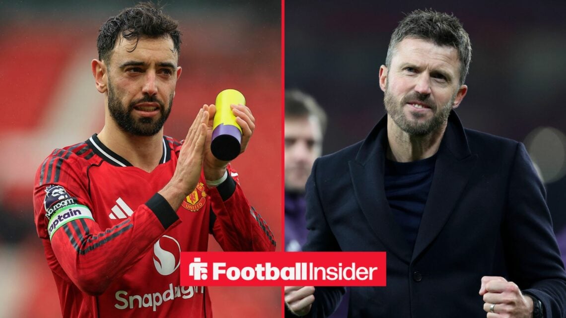 Bruno Fernandes alongside Michael Carrick