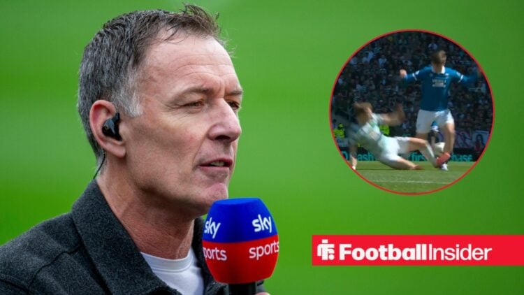 Chris Sutton speaking on Sky Sports / Celtic's Alistair Johnston's tackle on Rangers' Mikey Moore